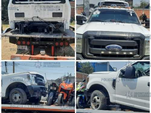 Encuentran en Coyotepec ocho autos robados, guardados en un predio